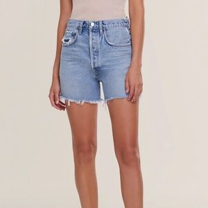 AGOLDE NEW Women's Blue Denim Shorts